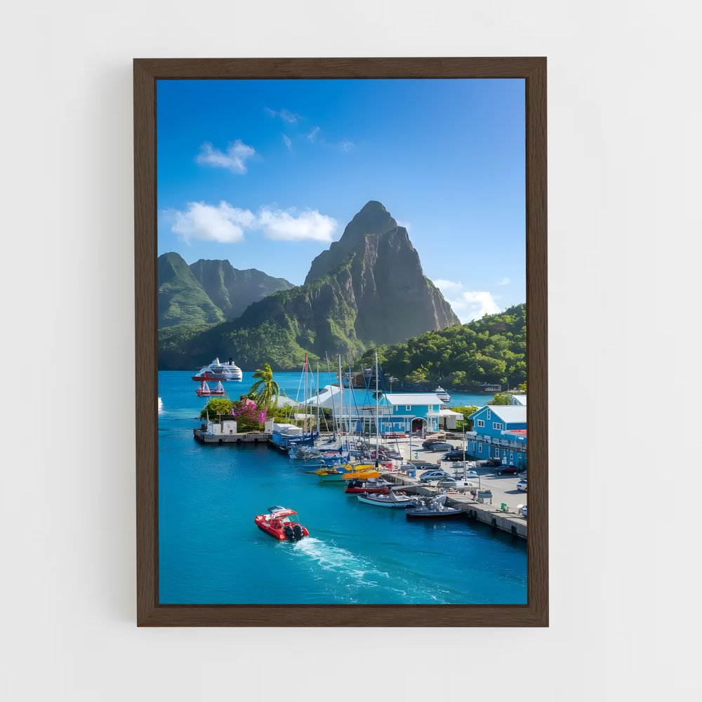 ap-pitons unesco site-4 cadre Bois foncé