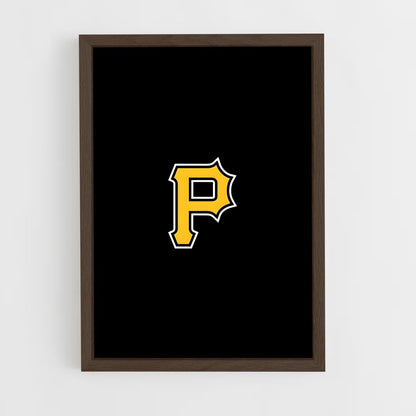 ap-pittsburgh pirates-1 cadre Bois foncé
