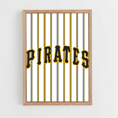 ap-pittsburgh pirates-4 cadre Bois clair