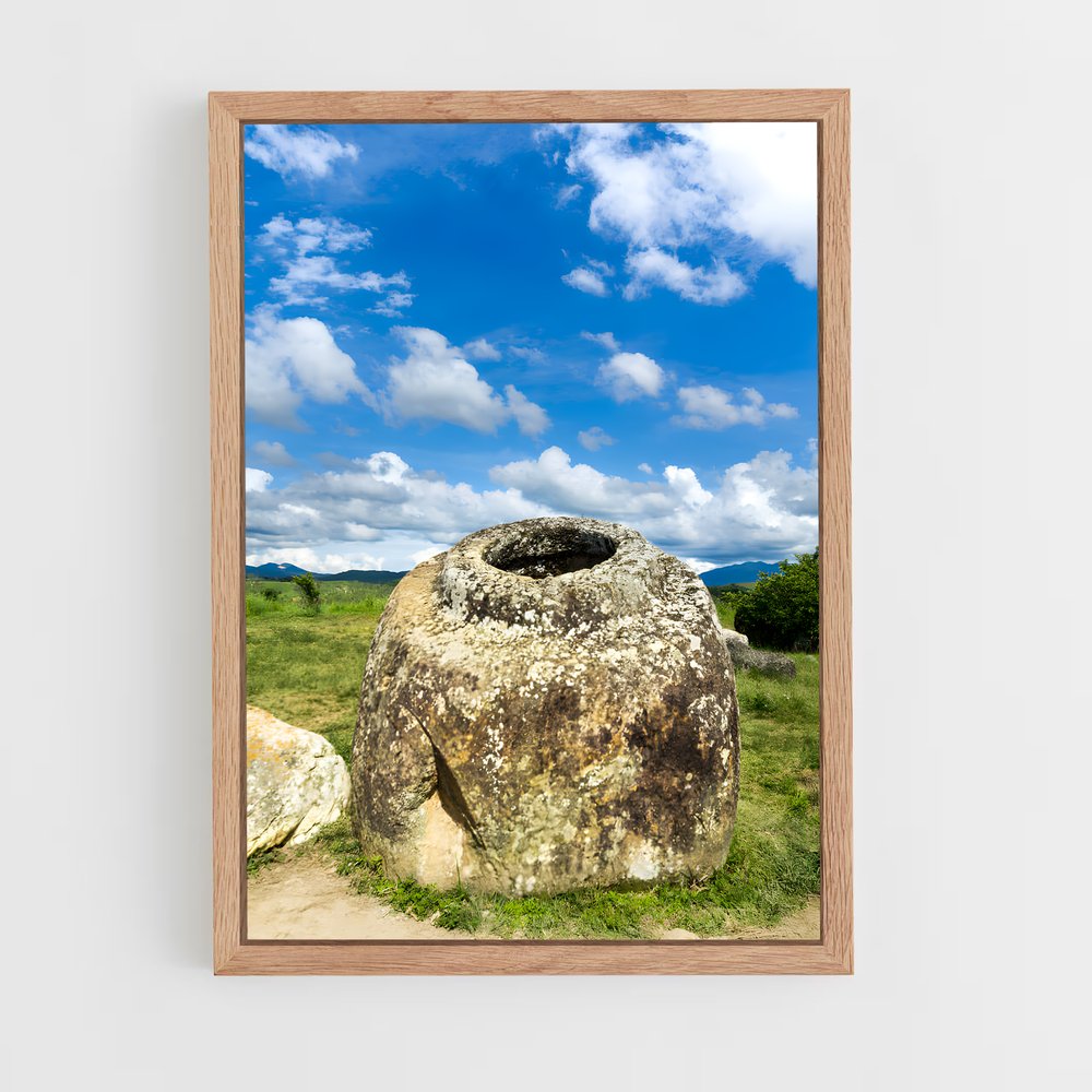 ap-plain of jars-1 cadre Bois clair