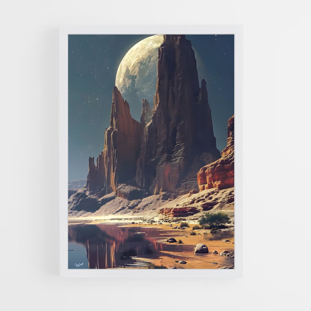 ap-planet landscapes-3 cadre Blanc