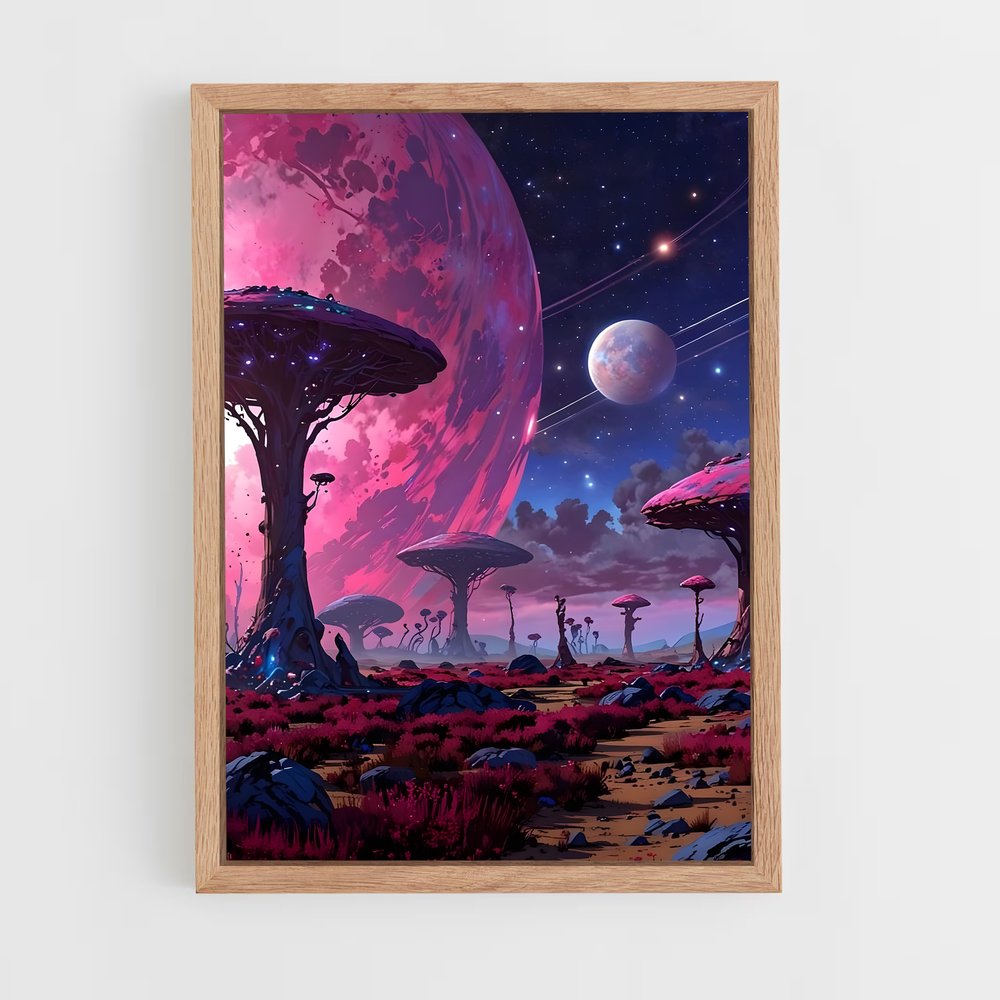 ap-planet landscapes-4 cadre Bois clair
