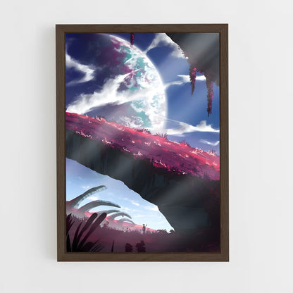 ap-planet landscapes-7 cadre Bois foncé