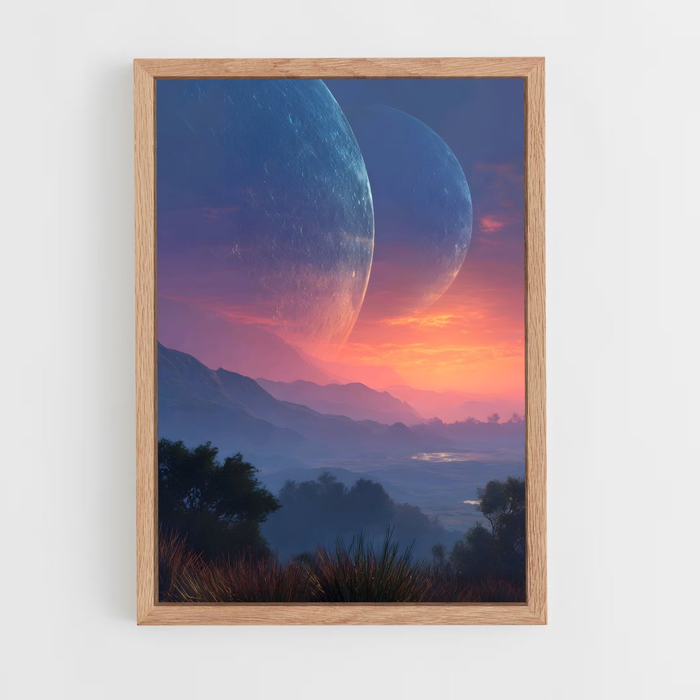 ap-planet landscapes-8 cadre Bois clair