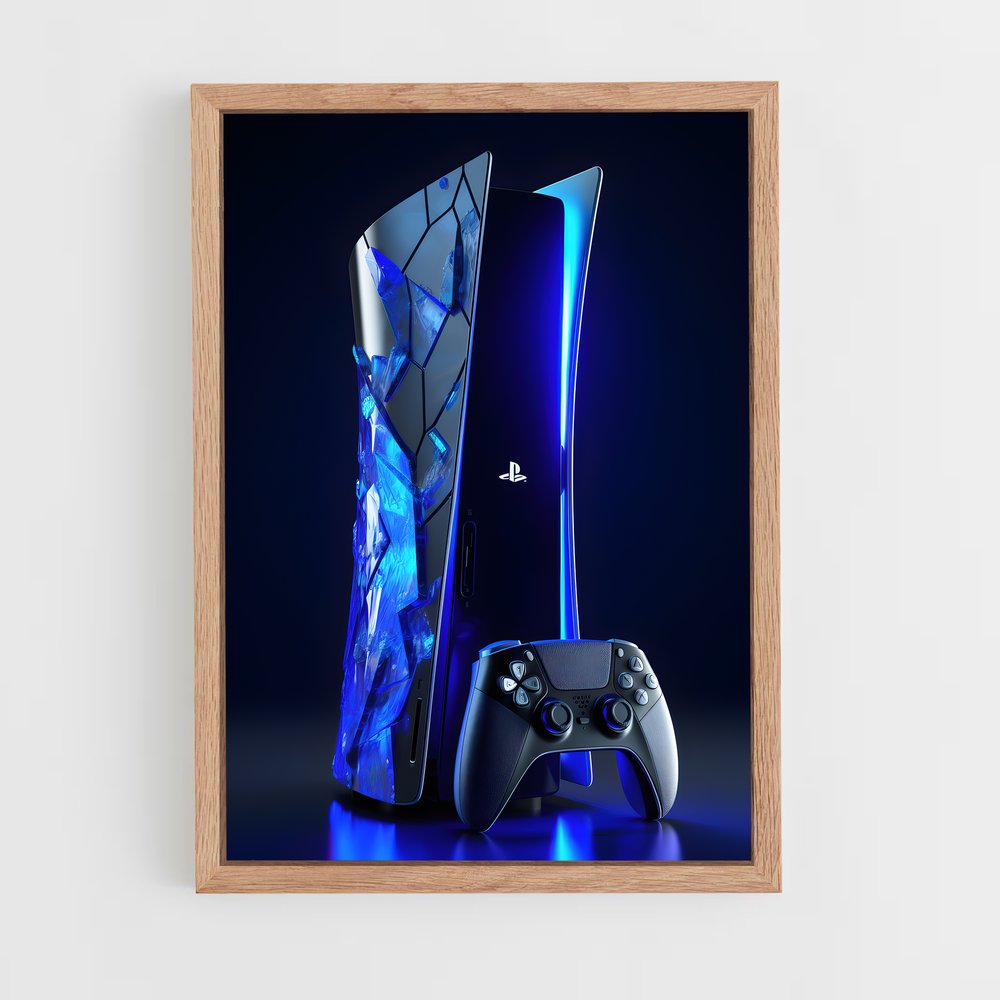 ap-playstation-1 cadre Bois clair