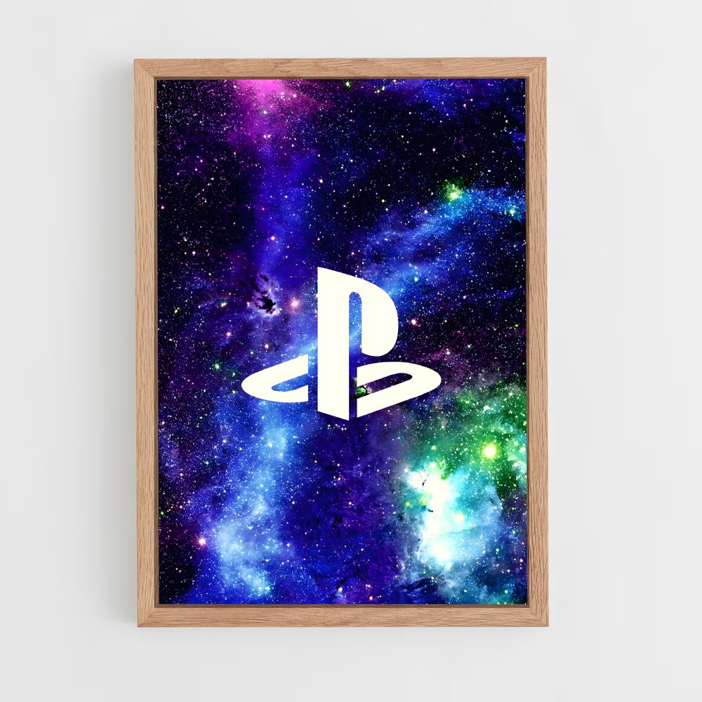 ap-playstation-4 cadre Bois clair