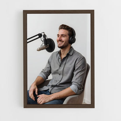 ap-podcaster-3 cadre Bois foncé