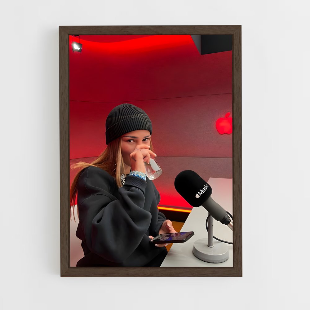 ap-podcaster-5 cadre Bois foncé