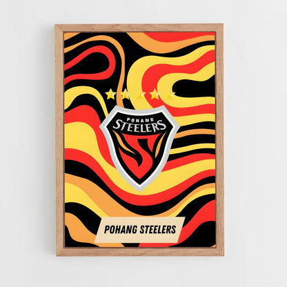 ap-pohang steelers-1 cadre Bois clair