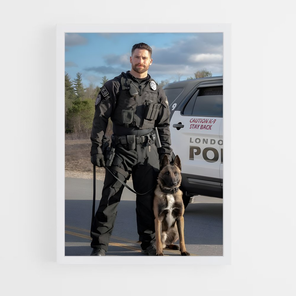 ap-police officer-2 cadre Blanc