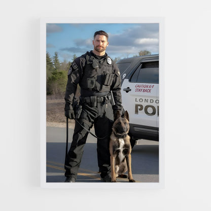 ap-police officer-2 cadre Blanc