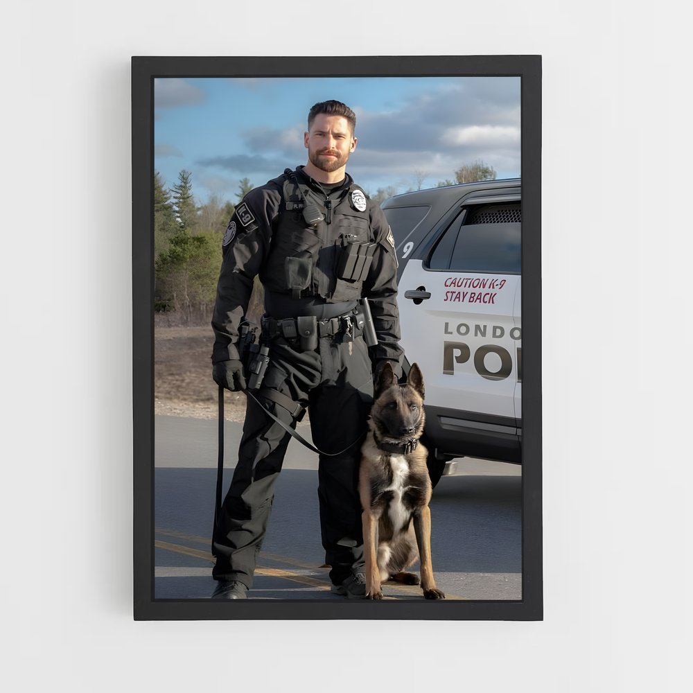 ap-police officer-2 cadre Noir