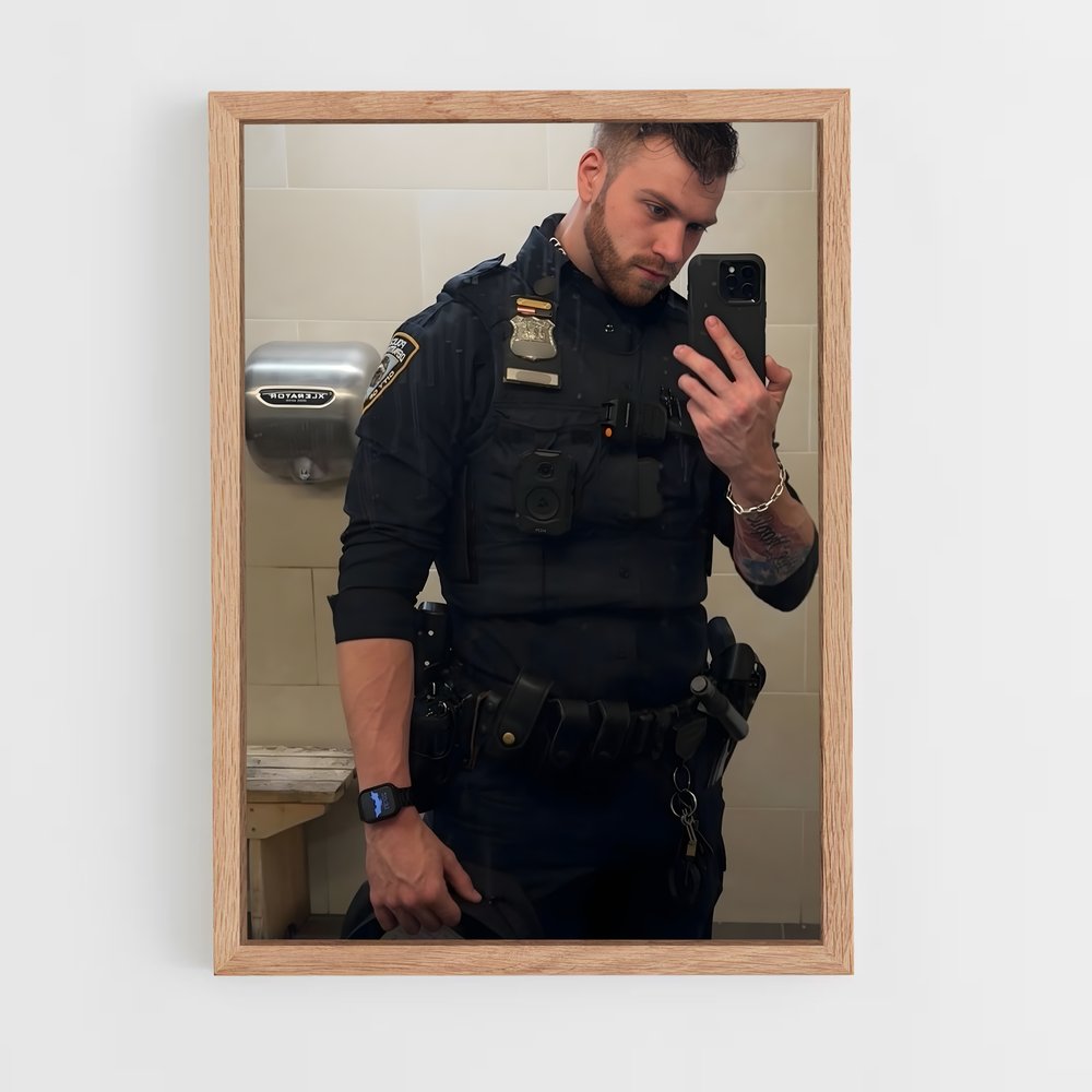 ap-police officer-3 cadre Bois clair