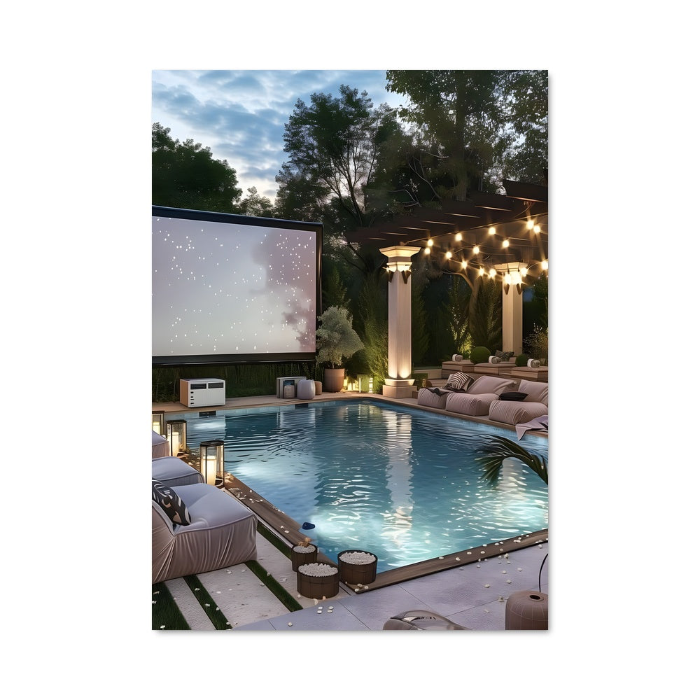 Poster Cinéma au Bord de la Piscine