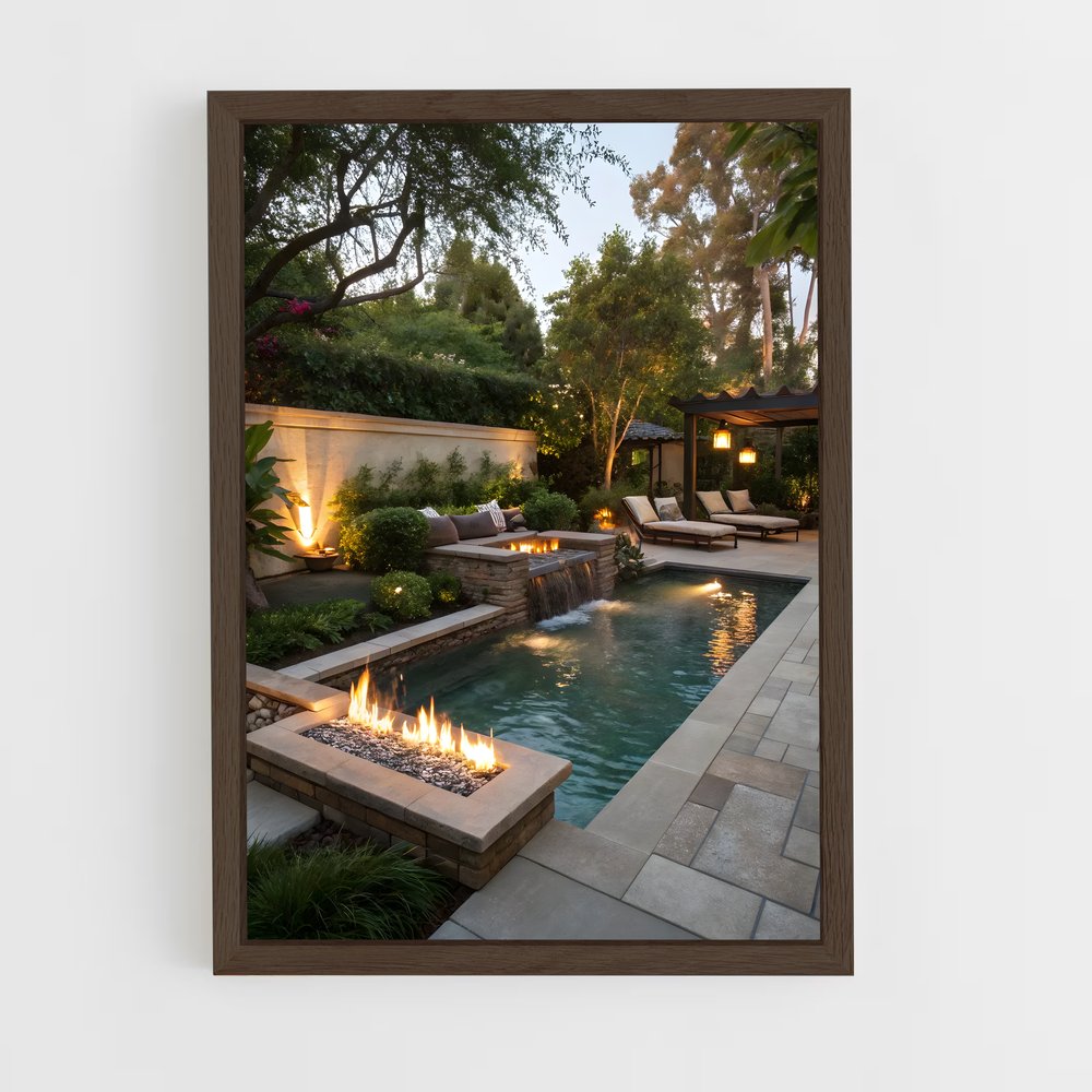 ap-pool area-13 cadre Bois foncé