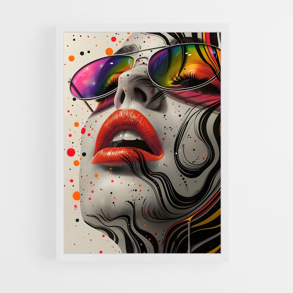 ap-pop art-10 cadre Blanc