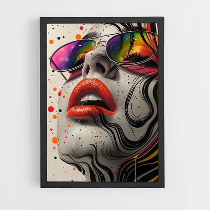 ap-pop art-10 cadre Noir