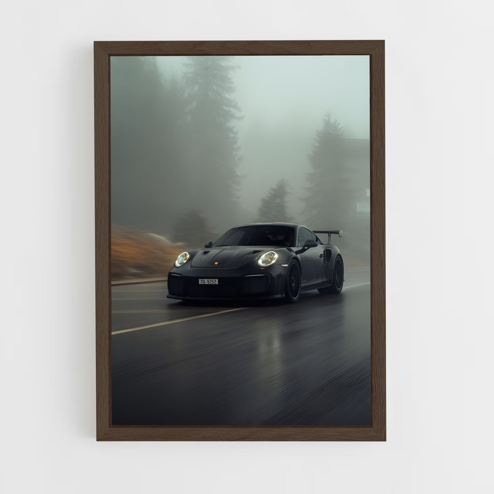 ap-porsche-2 cadre Bois foncé