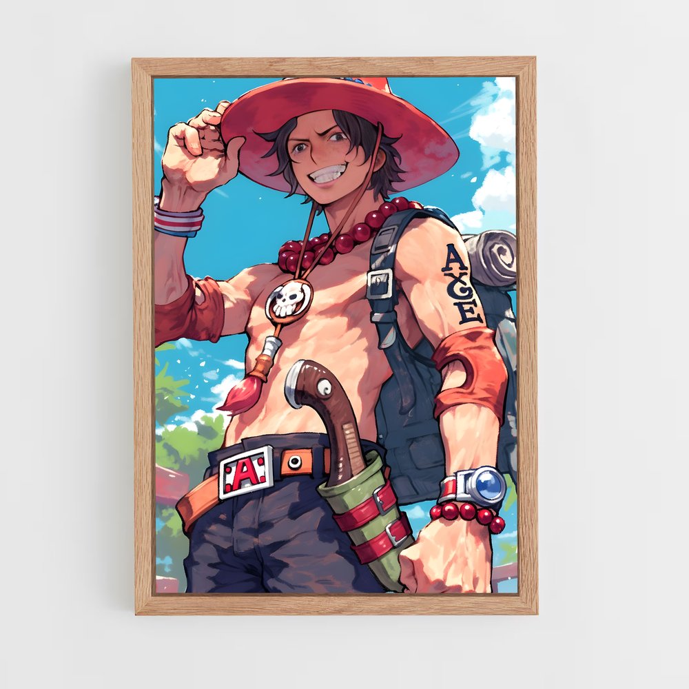 ap-portgas d ace-10 cadre Bois clair