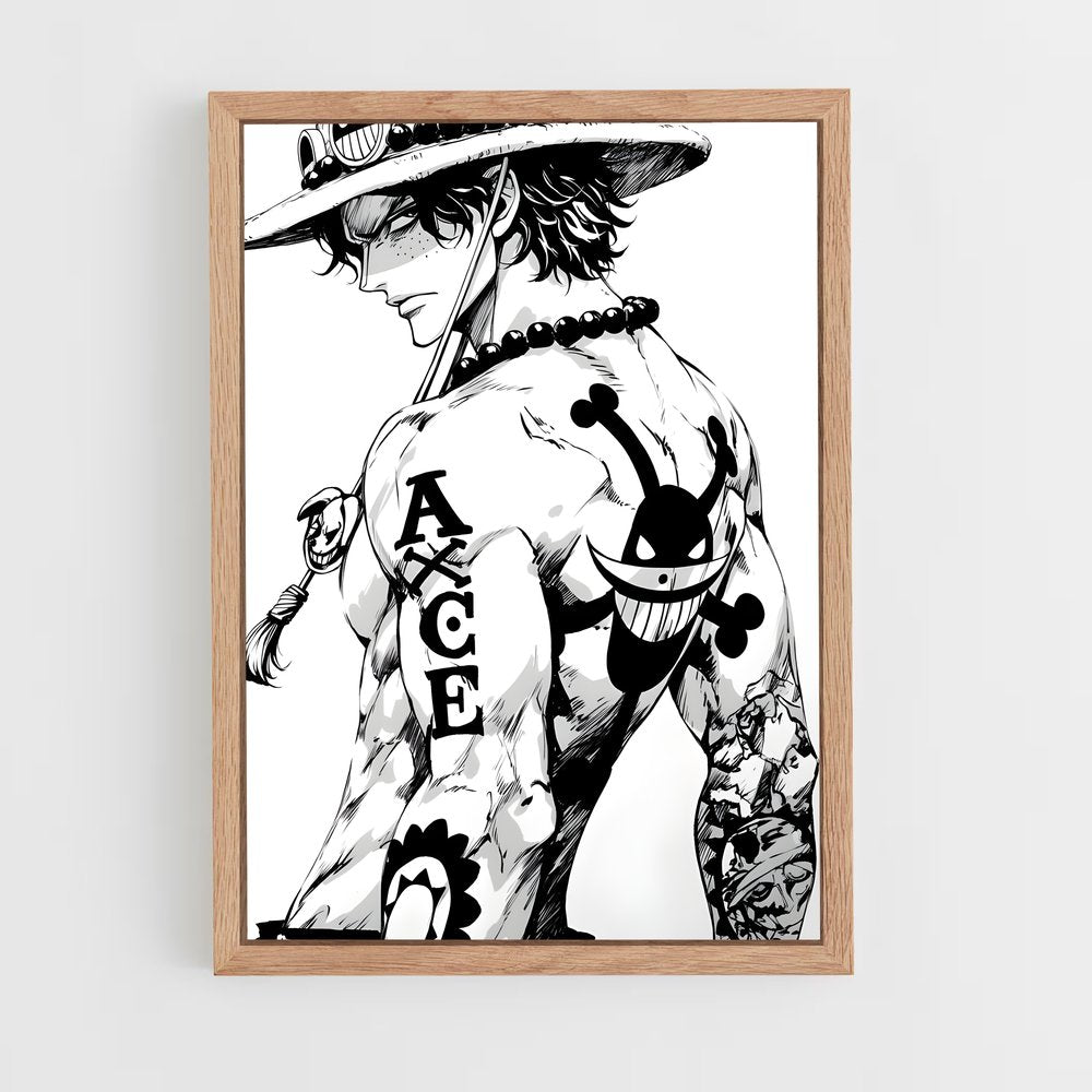 ap-portgas d ace-5 cadre Bois clair