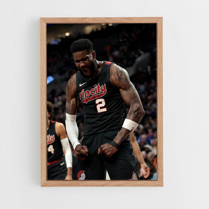 ap-portland trail blazers-2 cadre Bois clair