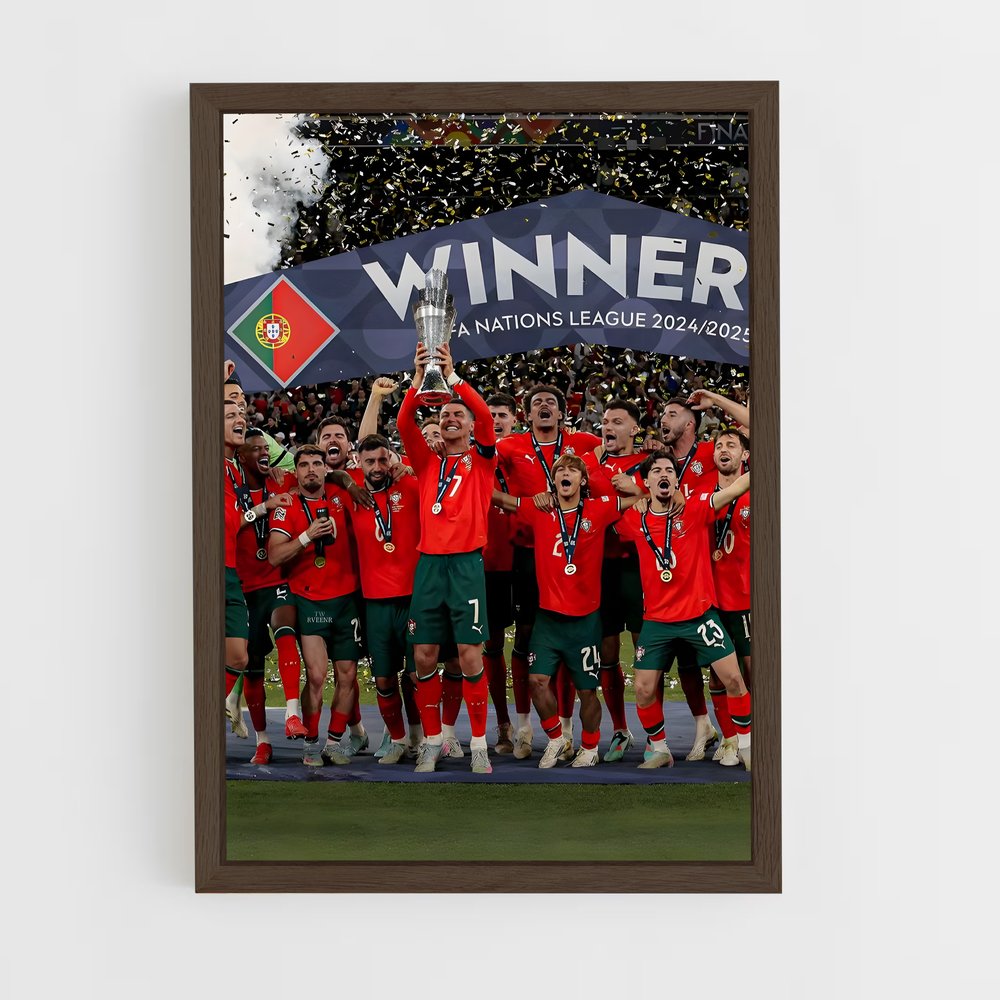 ap-portugal national football team-3 cadre Bois foncé