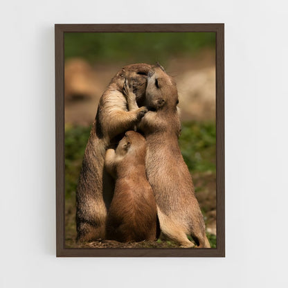 ap-prairie dog-5 cadre Bois foncé