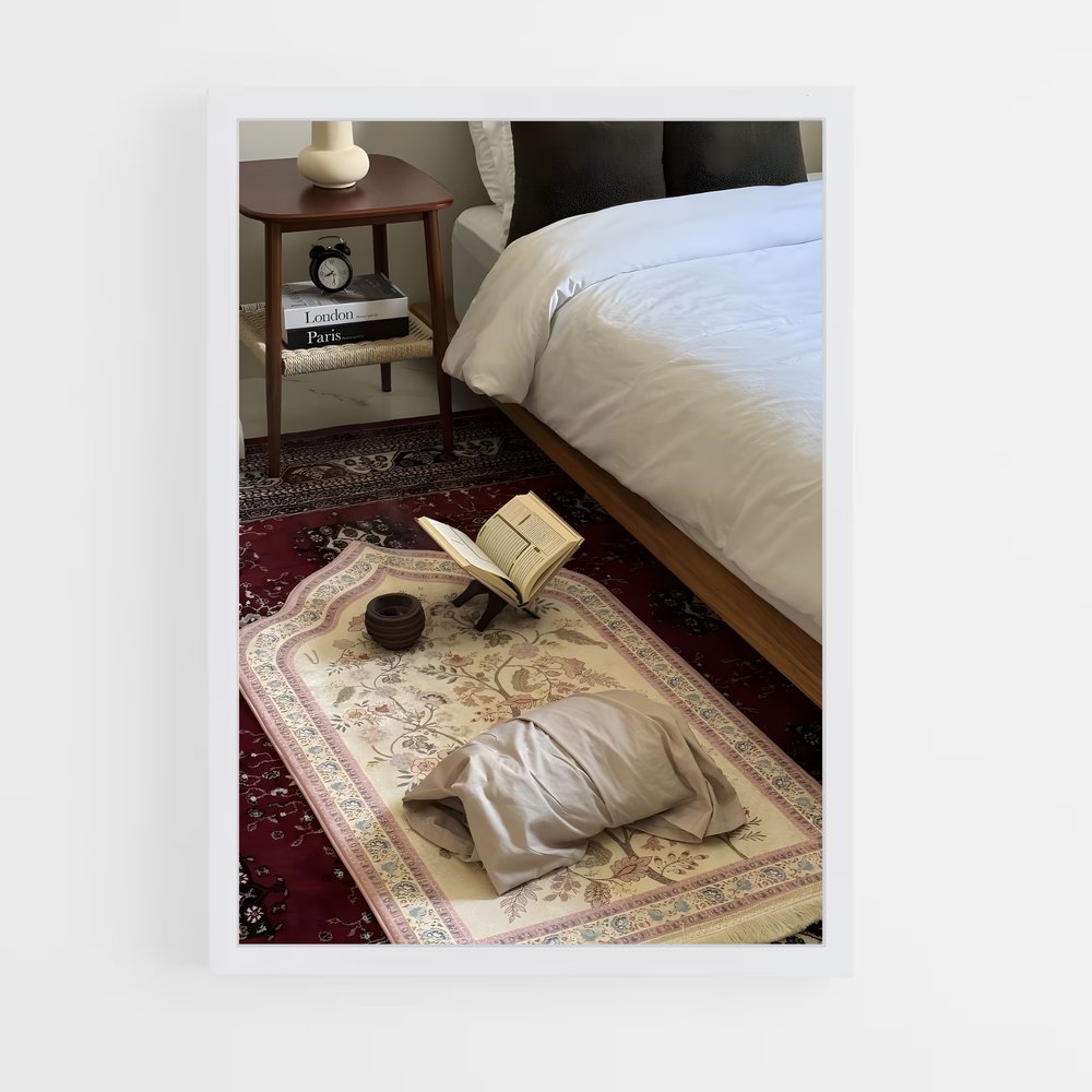 ap-prayer mat-13 cadre Blanc