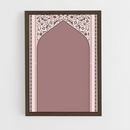ap-prayer mat-8 cadre Bois foncé