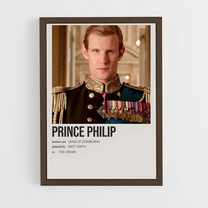 ap-prince philip-6 cadre Bois foncé