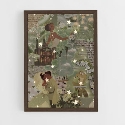 ap-princess and the frog-3 cadre Bois foncé