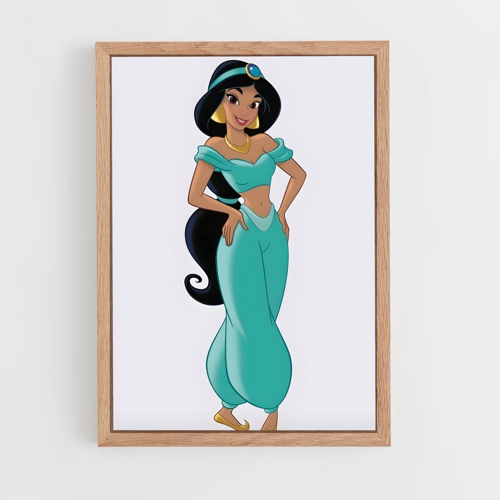 ap-princess jasmine-9 cadre Bois clair