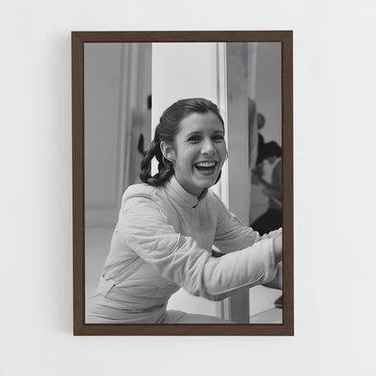 ap-princess leia-7 cadre Bois foncé