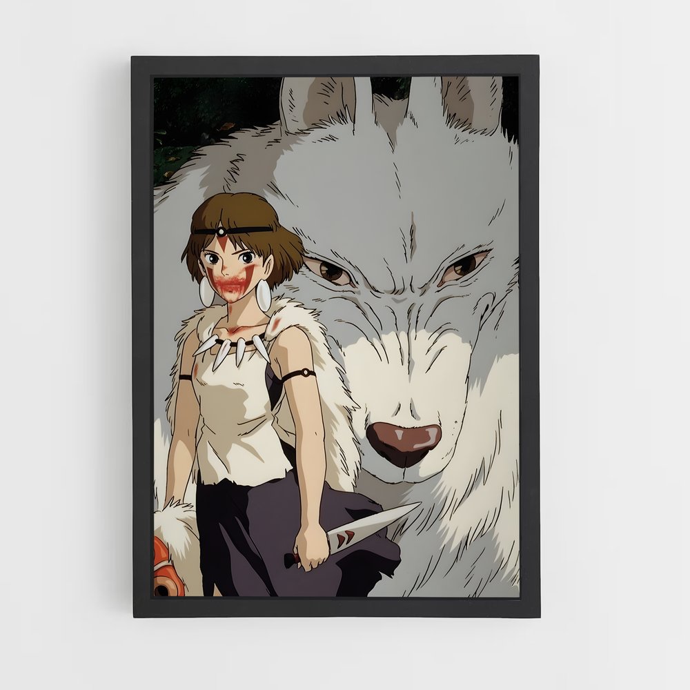 ap-princess mononoke-1 cadre Noir