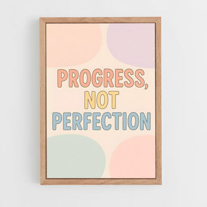 ap-progress not perfection-7 cadre Bois clair