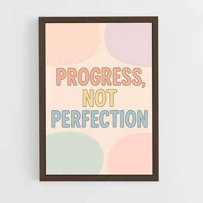 ap-progress not perfection-7 cadre Bois foncé