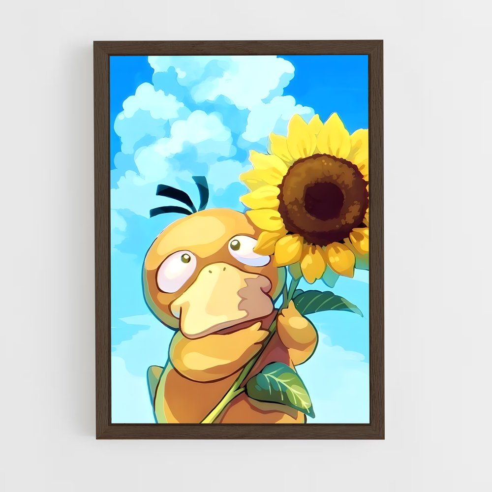 ap-psyduck-1 cadre Bois foncé