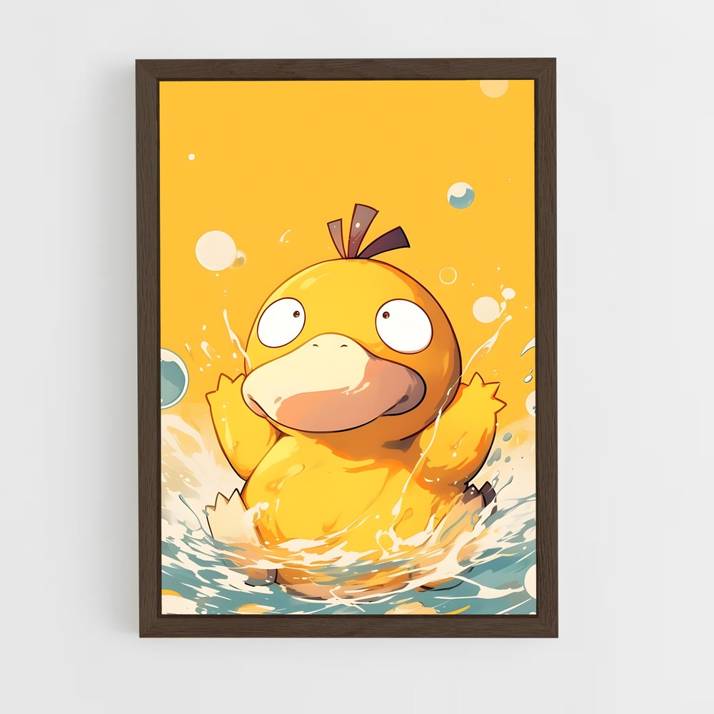 ap-psyduck-4 cadre Bois foncé