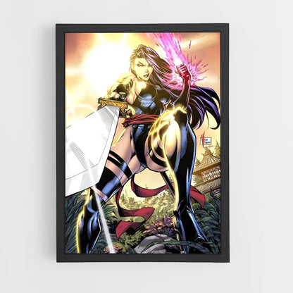 ap-psylocke x-men-8 cadre Noir