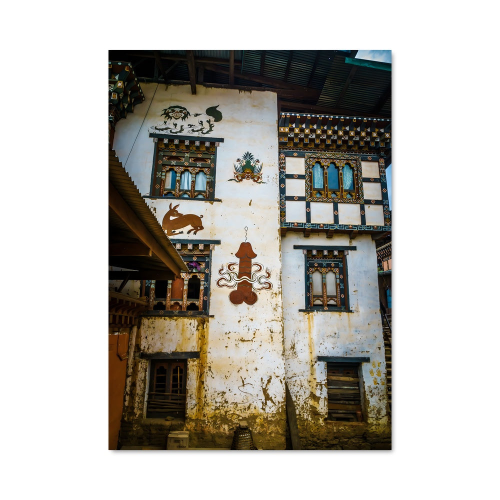 Poster Fresque de Punakha