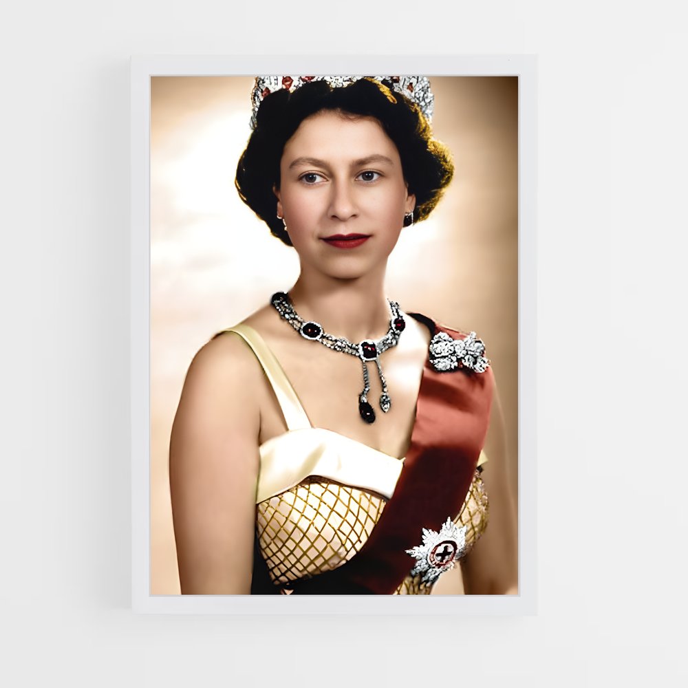 ap-queen elizabeth ii-10 cadre Blanc