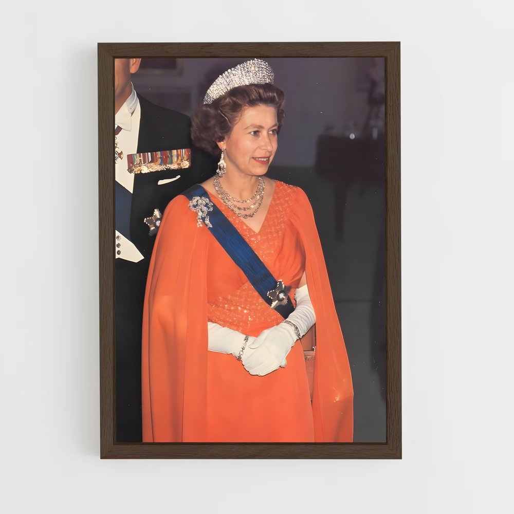 ap-queen elizabeth ii-11 cadre Bois foncé
