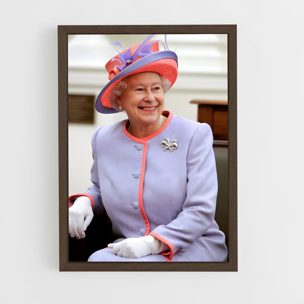 ap-queen elizabeth ii-13 cadre Bois foncé