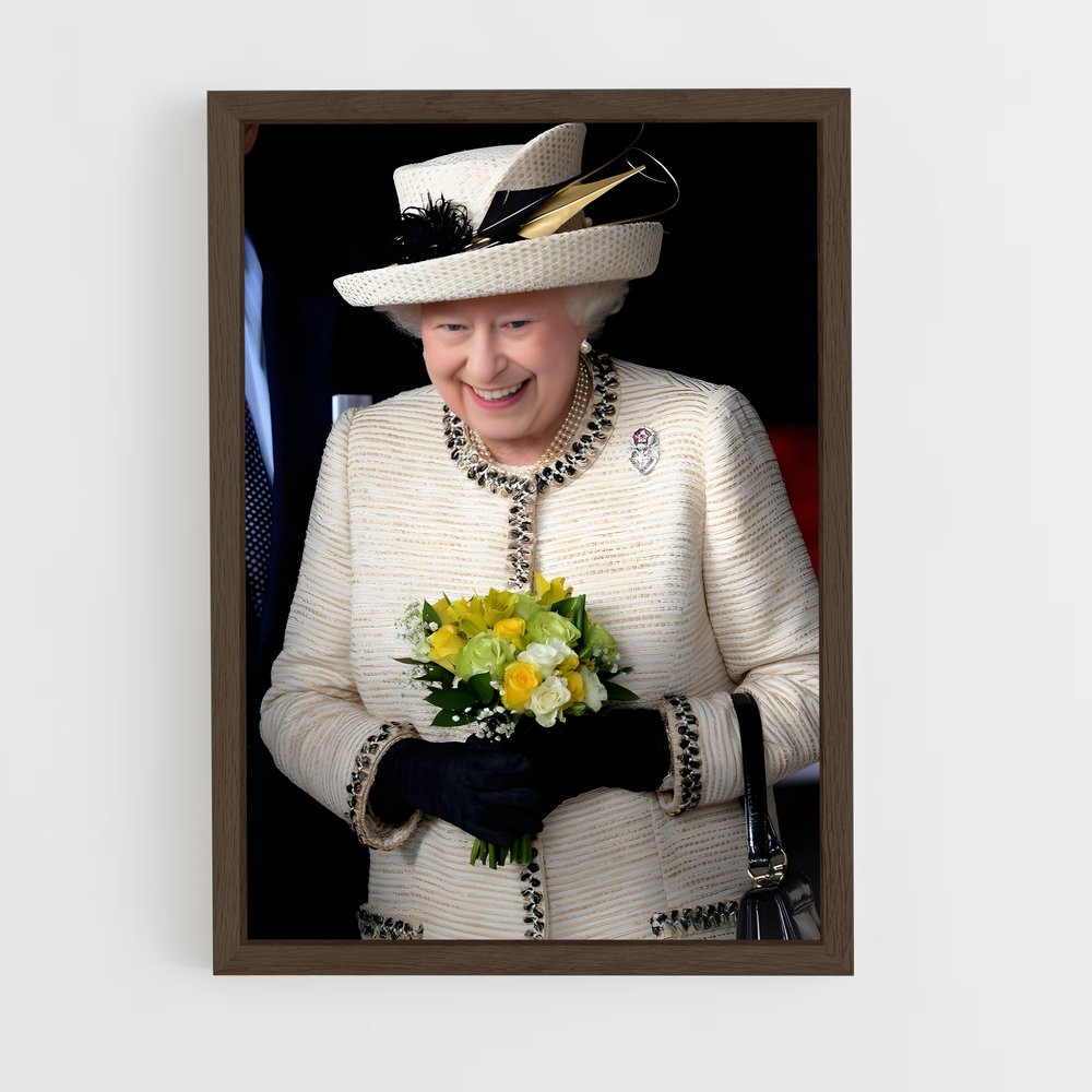 ap-queen elizabeth ii-14 cadre Bois foncé