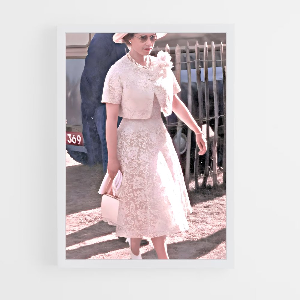 ap-queen elizabeth ii-16 cadre Blanc