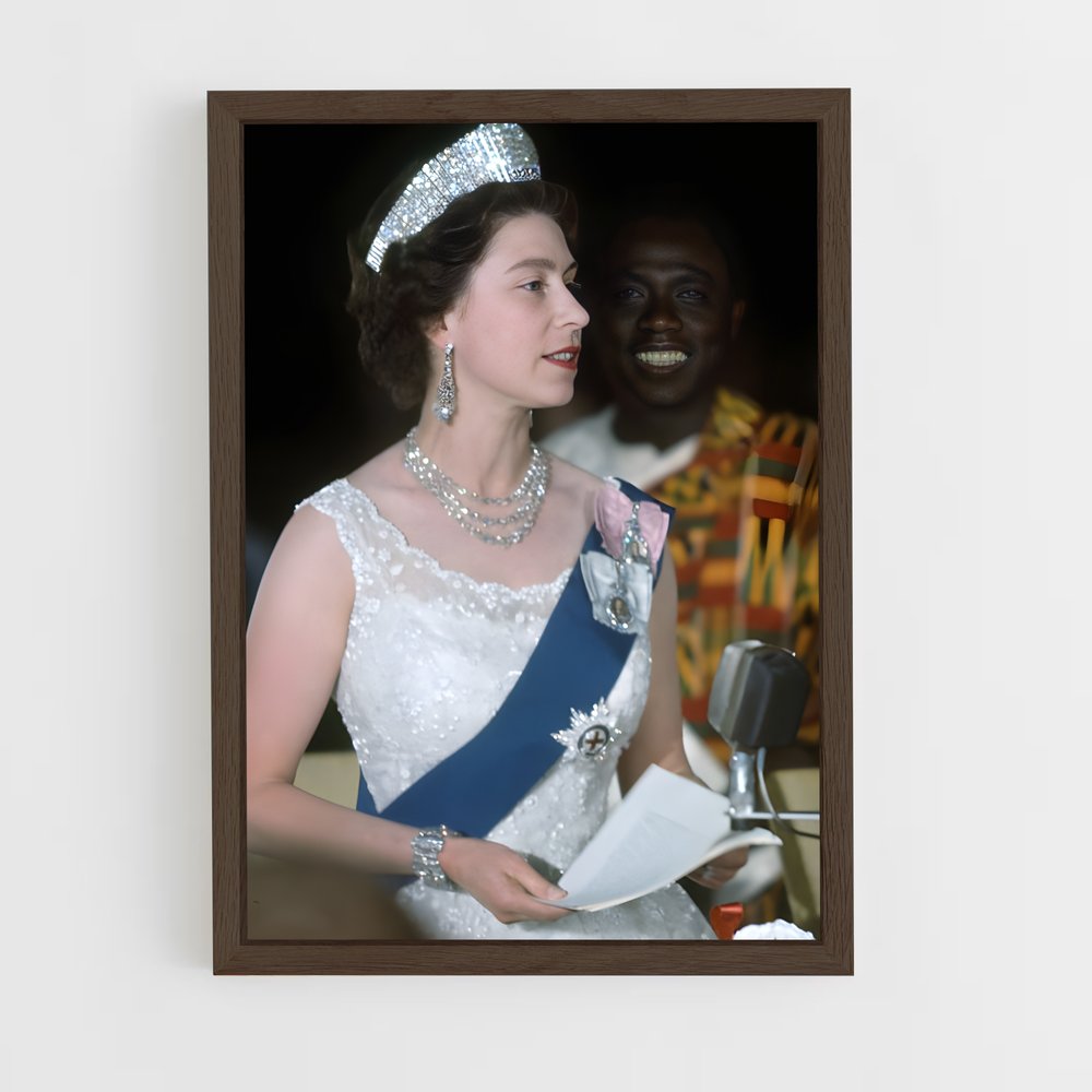 ap-queen elizabeth ii-2 cadre Bois foncé