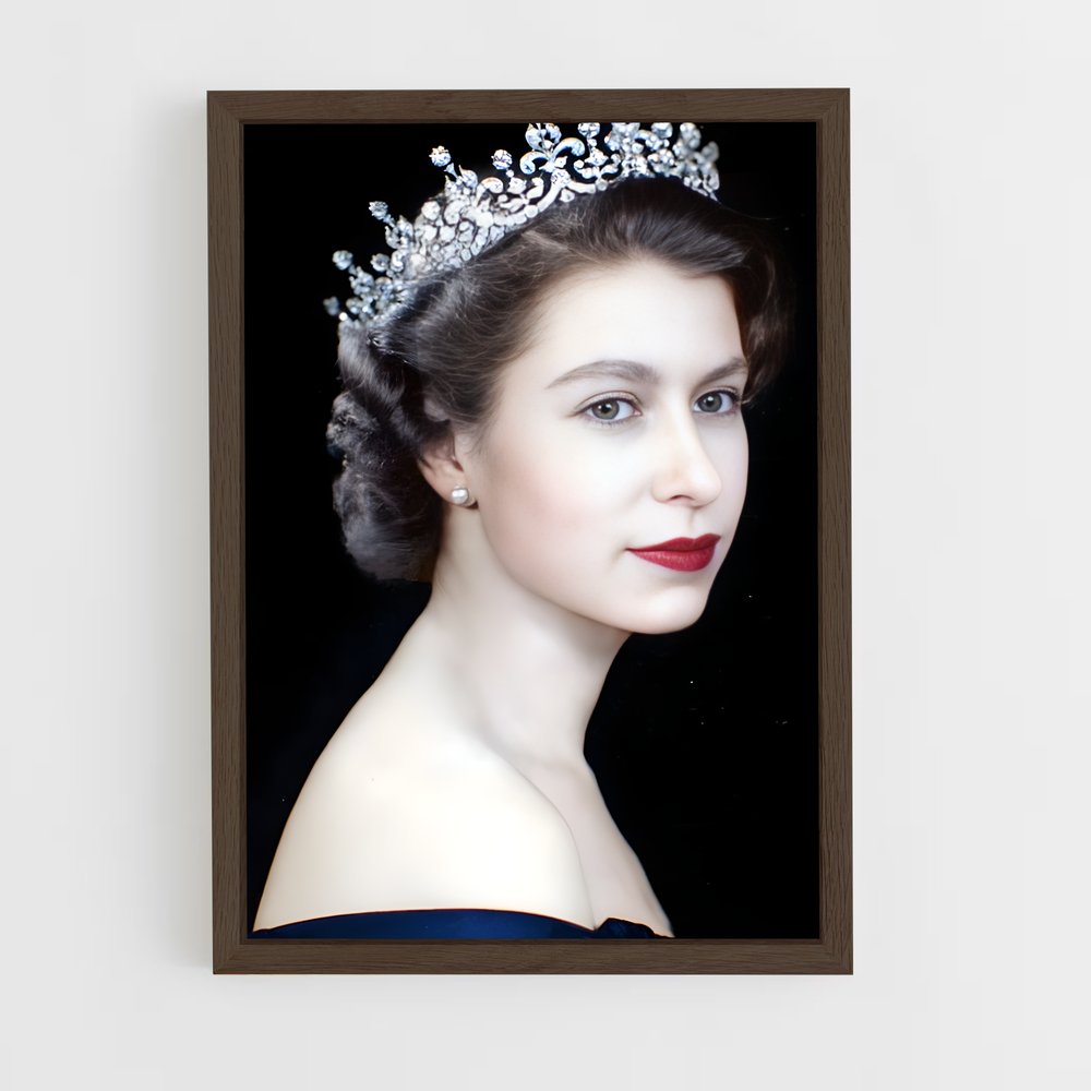 ap-queen elizabeth ii-5 cadre Bois foncé