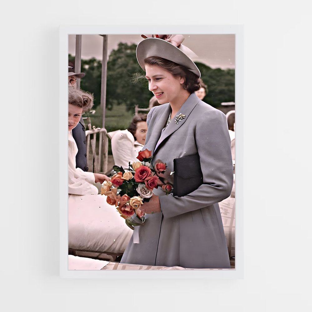 ap-queen elizabeth ii-7 cadre Blanc