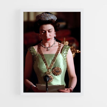 ap-queen elizabeth ii-8 cadre Blanc