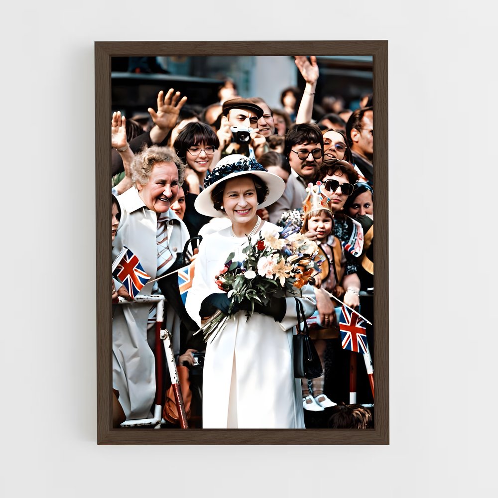 ap-queen elizabeth ii-9 cadre Bois foncé